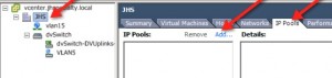 vCenter Operations Manager IP Pools Tab Step 1