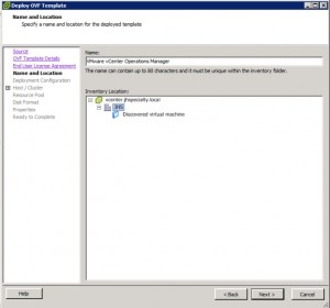 vCenter Operations Manager 5.3 Install Configure Name