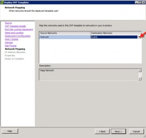 vCenter Operations Manager 5.3 Install Select Network